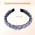thumbnail image 5 of Unique Bargains Thick Braided Headbands Non-slip Fashion Headbands Twisted Braid Knotted Hair Hoop for Women Purple, 5 of 7