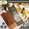 thumbnail image 2 of Money Magnet Incense Sticks - Pack of 100 Insence-Sticks to Attract Money - Made with Natural Raw Ingredients - Non Toxic Inciensos Indian Spiritual Insense Inscents, 2 of 3