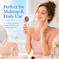 thumbnail image 6 of Small Portable Fan, Rechargeable 4000mAh Mini Personal Fan with 5 Speeds, Air Turbo Handheld Fan for Outdoor Indoor, Travel, Makeup, Eyelash, Kids & Women, Pink, 6 of 10