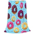 thumbnail image 2 of Pofeuu Donuts Print Ultra-Soft Micro Fleece Blanket,for Bed Or Sofa,All Season Throw Blankets Flannel Blanket-80"x60", 2 of 7