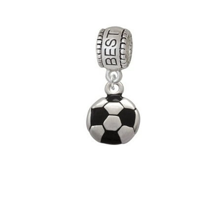 Soccer ball - Best Friend Charm Bead (Best Soccer Drills For U12)