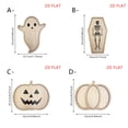 thumbnail image 3 of Pumpkin Shaped Wooden Serving Tray Spooky Halloween Decorations for Home Gothic Halloween Decor for Indoor Table Top Serving and Entryway Key Storage, 3 of 9