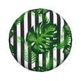 thumbnail image 2 of Easygdp Palm Greenery Automobile Tire Dust Cover, 14-17in Spare Tire Cover Universal Fit for Trailer, Car, Truck, SUV, Jeep - 15 inch, 2 of 9