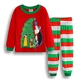 thumbnail image 4 of Conjunto de ropa de dormir para niños y niñas, conjunto de pijamas de dibujos animados, muñeco de nieve, Reno, Navidad, Papá Noel, novedad, 4 of 4