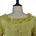 thumbnail image 6 of Women's Elegant Rococo Victorian Queen Marie Antoinette Ball Dress Gown - 18th Century Inspired Yellow Court Dress, 6 of 7
