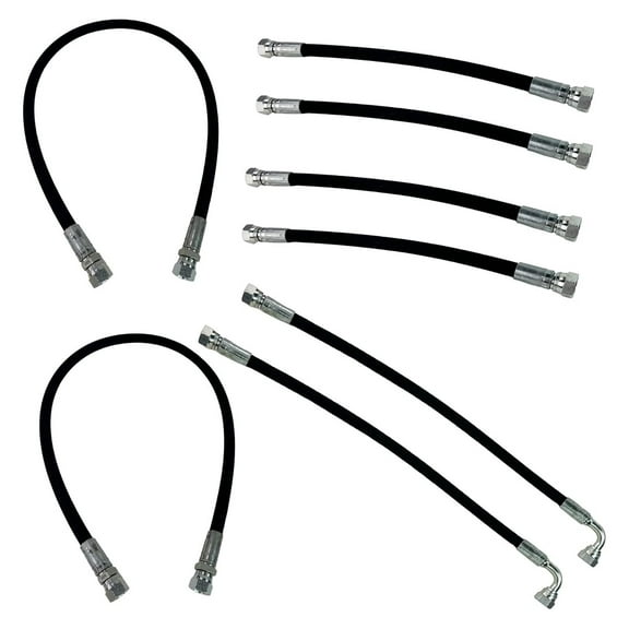 E-KLHK25 Front Loader Attachment & Bucket Cylinder Hose Kit for Kubota LA350A, LA401, LA402, LA402-1