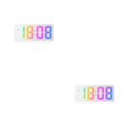 thumbnail image 2 of relayinert Colorful Digital Numbers For Easy Reading Large Display Screen Double Placement 8009D  WhiteOuter 2Set, 2 of 6