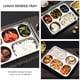 thumbnail image 5 of Placa dividida de acero inoxidable 1pc rectangular 5 secciones de la bandeja de servir de alimentos, 5 of 6