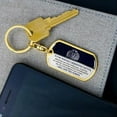 thumbnail image 4 of To My Daughter Keychain,metal Creative Gifts From Dad,mom,grandparent, 4 of 4