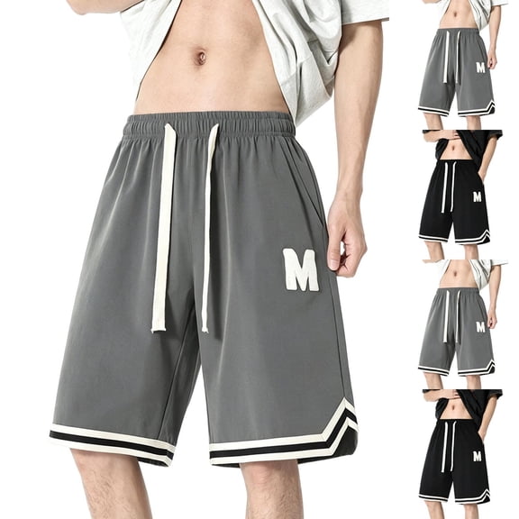 Men's 11" Long Basketball Shorts Below Knee Ice Slik Athletic Gym Workout Sport with Pockets Quick Dry Lightweight Big and Tall Size M-4XL Gray