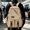 thumbnail image 4 of Large Capacity Minimalist Nylon Backpack Casual Trendy Travel Daypack for College Women Men, 4 of 5