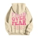 thumbnail image 5 of MHFRRA Sudaderas y Sudaderas para Hombre, Jersey Informal de Manga Larga con Estampado Delantero y Trasero para Uso Diario, Ajuste Relajado para Otoño E Invierno Beige, 5 of 5