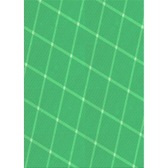 Ahgly Company Indoor Rectangle Patterned SpringGreen Area Rugs, 7' x 9'
