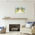 thumbnail image 2 of Stupell Industries Nautical Beach Chairs View Nature Painting White Framed Art Print Wall Art, 30 x 24, 2 of 8