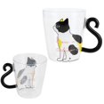 thumbnail image 2 of Fyydes Tasse pour Chat, Tasse pour Chat, Tasse à Café, Thé au Lait, Eau, Verre, Bouteille pour Enfants, Transparent, Résistant à la Chaleur, Réutilisable, 2 of 10