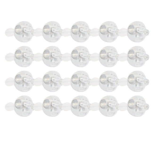 Colorful Luminous Ball Lights - Plastic Battery-Powered, 20 Pack, Flashing - for Party Decorations, Balloons & Festive Events