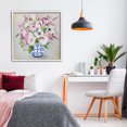 thumbnail image 3 of Stupell Industries French Country Pink Flower Chinoiserie White Framed Giclee Art, 24 x 24, by Janet Tava, 3 of 7