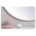 thumbnail image 4 of Metal frame round mirror 39 inch in White, 4 of 4
