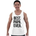 thumbnail image 4 of Best Papa Ever Fathers Day Gift Mens Big & Tall Graphic Tank Top Brisco Brands 2X, 4 of 5