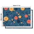 thumbnail image 5 of Pioneer Flower Floral Print Pattern Summer Placemats Table Placemats Set Of 6-Linen Kitchen Washable Placemats Table Mats 12x18 Inch Non-Slip Heat Resistant, 5 of 5