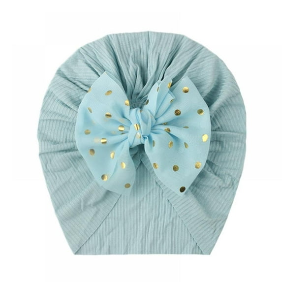 Topumt Kids Toddler Baby Turban Bow Knot Head Wrap Cute Boys Girls Beanie Hat Cap