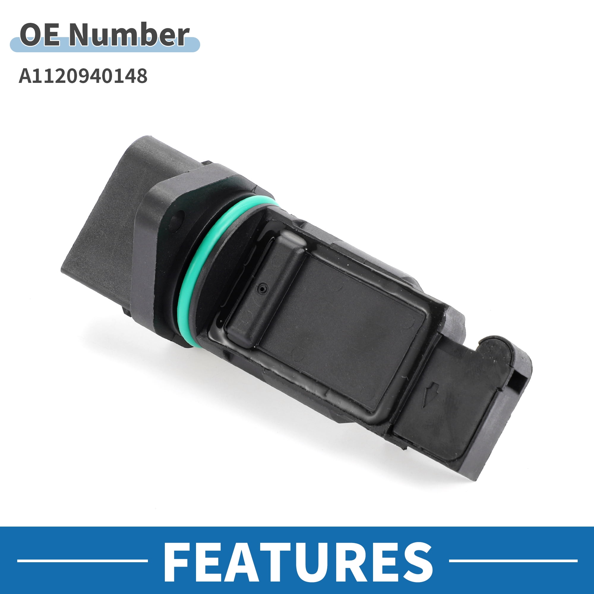Unique Bargains MAF Sensor No.A1120940148 MAF Mass Air Flow Sensor for Chrysler Crossfire 3.2L V6 2004-2008