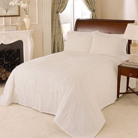 Beatrice Home Fashions Channel Chenille Bedspread