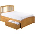 thumbnail image 1 of Atlantic Furniture Lit de Rangement en Latte Caramel, 1 of 7