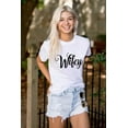 thumbnail image 3 of Hubby Wifey Cute Matching Couple Set Women's Graphic T Shirt Tees Brisco Brands S, 3 of 6