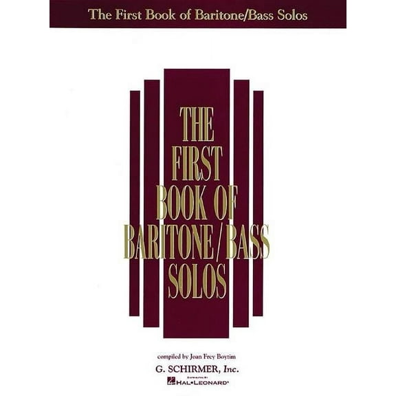 The First Book of Baritone/Bass Solos, (Paperback)