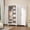 White with Lock, variant on Polup 71" Tall Modern Armoire Wardrobe Closet with Hanging Rod, Clothing Storage Cabinet,White Steel Assembly