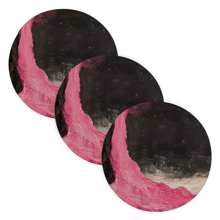 

3 Place Mat Pan Bowl Mat Teacup Mat 15x15x24 Inch Tray Mat Kitchen Pot Mat Hot Pot Mat Teapot Mat Table Protective Mat Pink Lava Picture