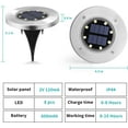 thumbnail image 5 of Solar Ground Lights, 4 Pack Solar Disc Lights Outdoor, 5 of 5