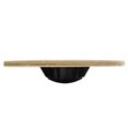 thumbnail image 2 of BalanceFrom Non-Slip Wooden Wobble Balance Board core Trainer 15.55-inch Diameter with 360 Rotation for Stability Training (Black), 2 of 7