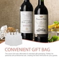 thumbnail image 2 of TABLZONE Elegant White Cloth Wine Bottle Bag for Storage and Transport, Reusable, Easy to Clean, Wine Carrier, 2 of 6