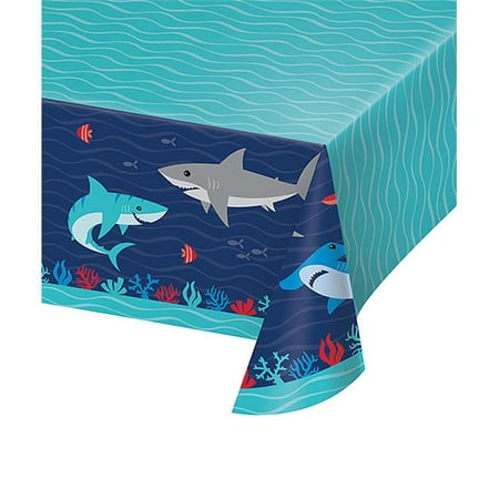 Shark Party Paper Tablecloth, 1 ct ( PACK OF 3)