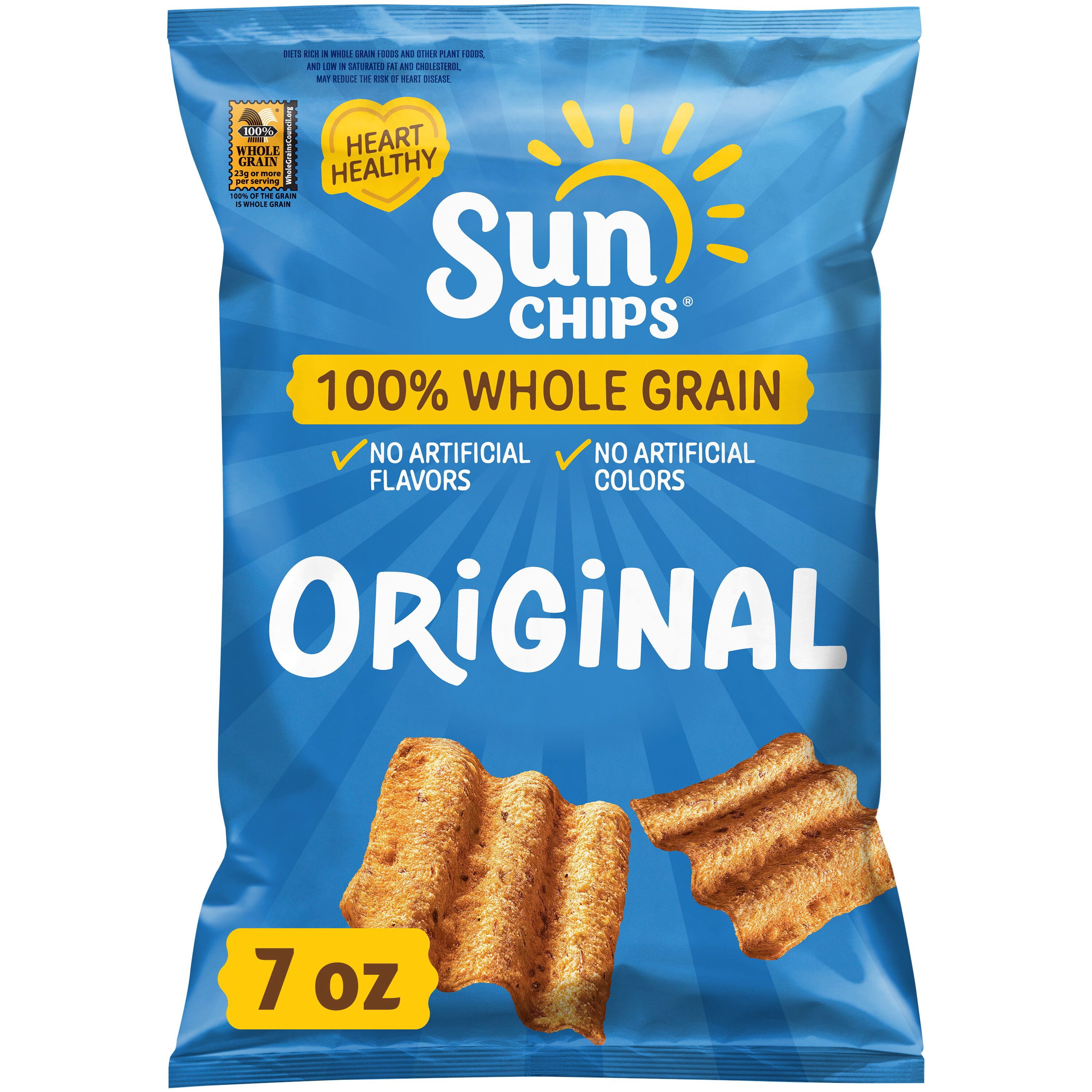 Chipsさん専用 SunChips, Whole Grain Snack Chips, 7 oz, Original flavor - Walmart.com