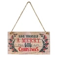 thumbnail image 1 of Diviértete Con Un Letrero Colgante De licencia De De Merry Little Christmas Yuyangstore Feliz Navidad Letrero de madera, 1 of 8