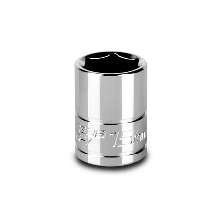 

Capri Tools 15 mm Shallow Socket 3/8-Inch Drive 6-Point Metric