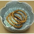 thumbnail image 5 of Natural Matt Woodgrain Stone Gemstone 6mm Round Beads Stretch Bracelet 7" Unisex, 5 of 5