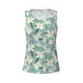 thumbnail image 4 of Fotbe Lilies Flowers Womens Loose Fit Casual Flowy Slim-Fit Tank Tops Athletic Round Neck Trendy Sleeveless Summer Tops for Gym and Yoga-Small, 4 of 9
