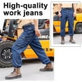 thumbnail image 2 of HardyComforts Mens Jeans Cargo Pants Multi Pockets Denim Biker Cargo Jeans Pants Workwear SIZE 33, 2 of 7
