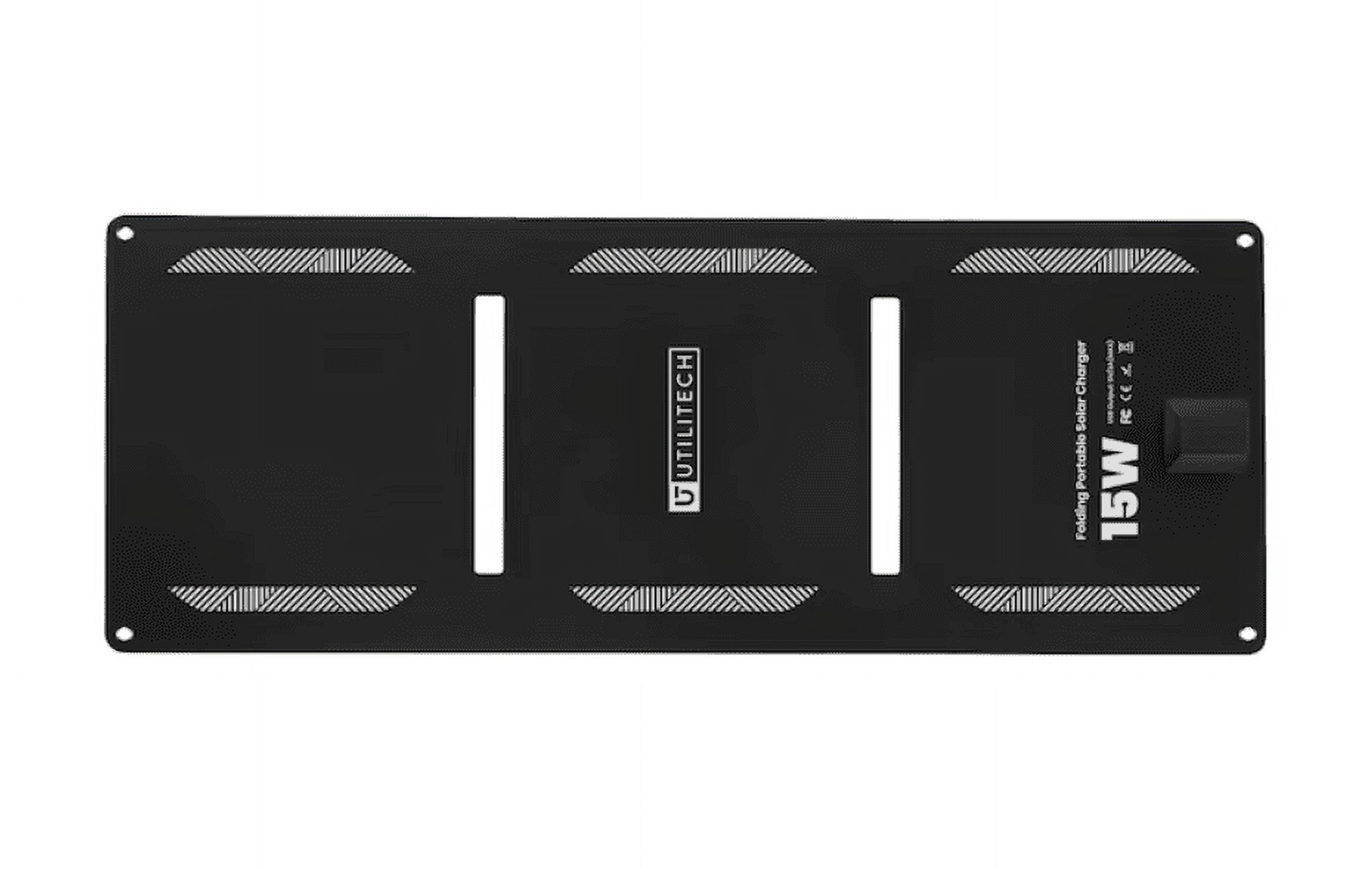 Utilitech 23.5-in x 8.8-in x 0.1-in 15-Watt Portable Solar Panel