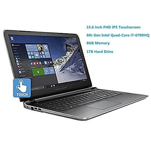 Omtrek regeren inleveren Newest HP Pavilion 15.6" Flagship Laptop, 6th Gen Skylake Intel i7-6700HQ  Quad-Core Processor(6M Cache, up to 3.5 GHz), FHD IPS Touchscreen, 8GB  DDR3, 1TB HDD, DVD, HDMI, 802.11AC, Windows 10 - Walmart.com