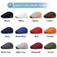 thumbnail image 7 of Minzimin Mens/Wonman Breathable Mesh Summer Hat Adjustable Flat Cap Newsboy Beret Ivy Cap Irish Cabbie Fishing Hats, 7 of 7