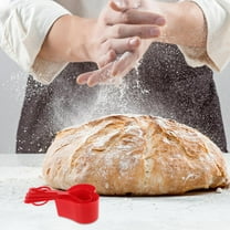 Clispeed Tablespoon Scoop Measuring Spoons for Baking and Cooking Red Plastic 1 Set