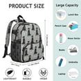 thumbnail image 6 of Black Labrador Backpack Backpack for School,Cute School Bag,Schoolbag with Adjustable Shoulder Straps & Padded Back,13.8"x11.4"x6", 6 of 6