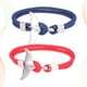 thumbnail image 2 of 2 piezas pulseras de cola de ballena hombres mujeres encanto náutico supervivencia cuerda cuerda cadena paracord pulsera hombre abrigo metal gancho pulseras (cola de ballena 09 + 10), 2 of 6