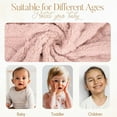 thumbnail image 3 of Baby Blanket for Girls Toddlers 3D Fleece Fluffy Fuzzy Blanket for Baby, Soft Warm Cozy Fleece Blanket, Infant or Newborn Receiving Blanket (30x40inch, Pink), 3 of 6
