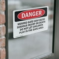 thumbnail image 4 of (2 Pack) Moving Gate Can Cause Serious Injury Or OSHA Danger Sign, 4 of 7
